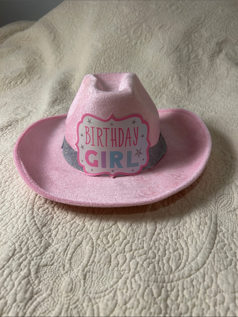 Pink "Birthday Girl" Party Cowboy Hat